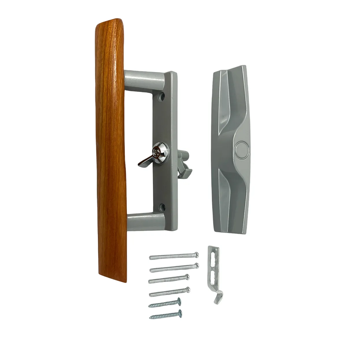 Sliding Patio Door Handle - Aluminum (3-15/16" Hole to Hole)